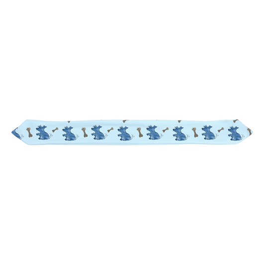 Simple Dog and Bone Pattern Infant Headband (Blue)