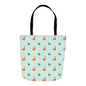 Fox and Trees Tote Bag (Light Green)