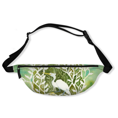 Snowy Egret Mangrove Fanny Pack