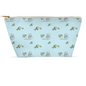 Cat and Fish Pattern Accessory Pouch (Blue)