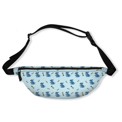 Simple Dog and Bone Pattern Fanny Pack ( Dark Blue) (Copy)