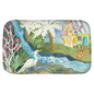 Snowy Egret Waterfall Bath Mat