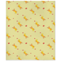 Playful Puppy Pattern Minky Blanket  (Yellow)