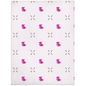 Dog and Diamond Bone Pattern Minky Blanket (Pink)