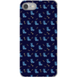 Simple Dog and Bone Pattern I Phone Case (Dark Blue)