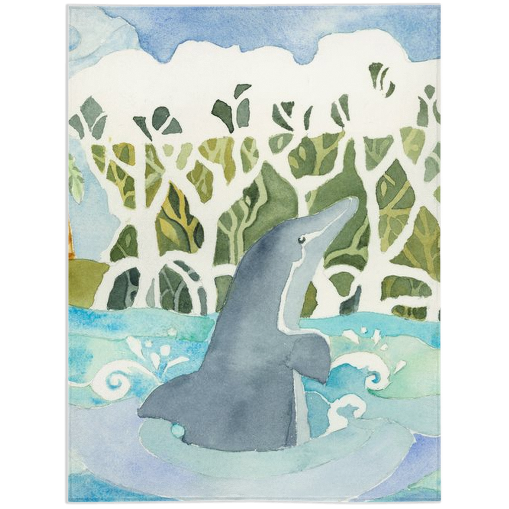 Dolphin Island Minky Blanket