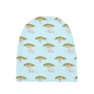 Elephant and Trees Pattern Baby Beanie (Blue)