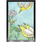 Yarrow and Yellow Birds Framed Print