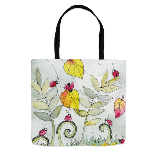 Ladybugs and Leaves Tote Bag