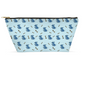 Simple Dog and Bone Pattern Accessory Pouch (Blue)