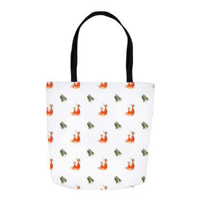 Fox and Trees Tote Bag