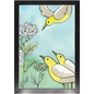 Yarrow and Yellow Birds Framed Print