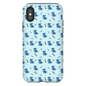 Simple Dog and Bone Pattern I Phone Case (Blue)