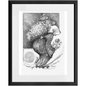 The Flower Lady with Basket Framed Print