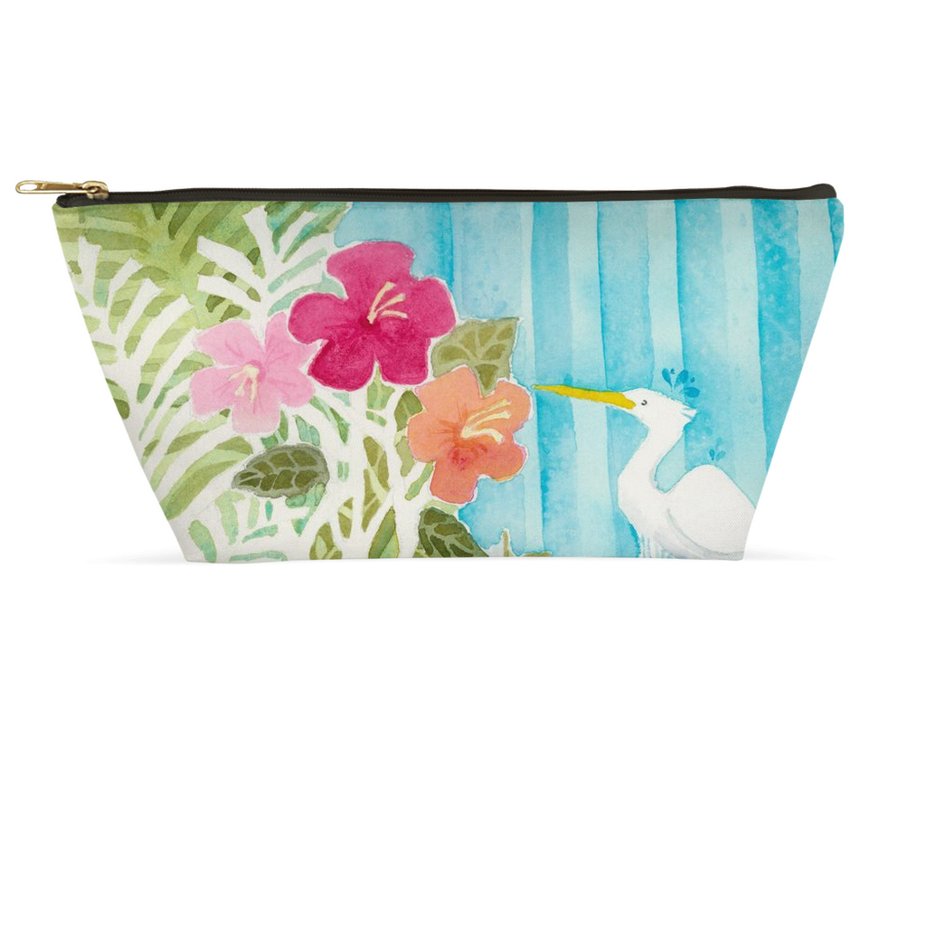 Snowy Egret Accessory Pouch