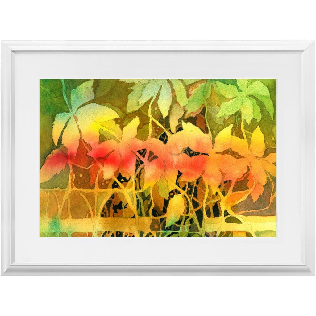 Autumn Woodvine Framed Print