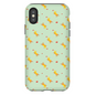 Playful Puppy  Pattern  iPhone Case (Green)