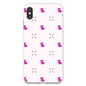 Simple Dog and Bone Pattern I Phone Case (Pink)