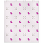 Dog and Diamond Bone Pattern Minky Blanket (Pink)