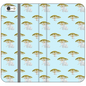 Elephant and Trees Pattern  iPhone Case (Blue)