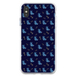 Simple Dog and Bone Pattern I Phone Case (Dark Blue)