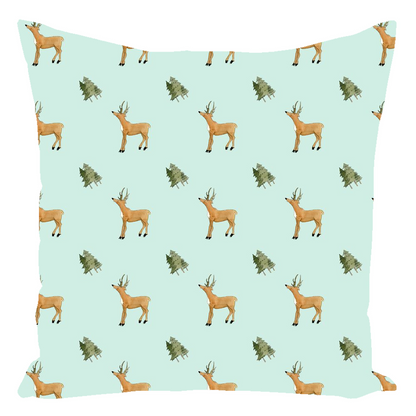 Fox and Trees Pattern (Dark blue)