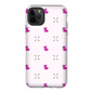 Simple Dog and Bone Pattern I Phone Case (Pink)