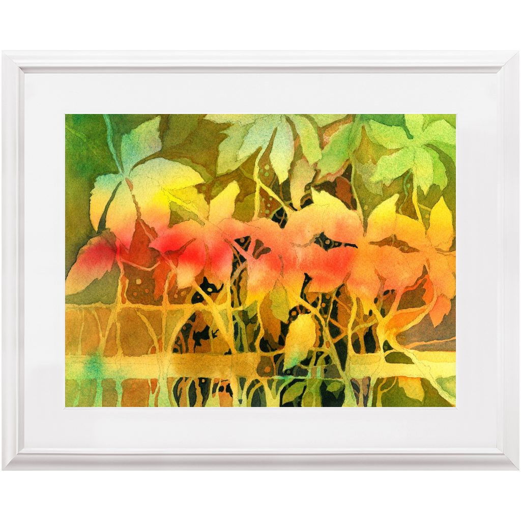 Autumn Woodvine Framed Print