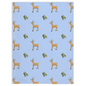 Deer and Trees  Pattern Minky Blanket (Blue)