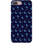 Simple Dog and Bone Pattern I Phone Case (Dark Blue)