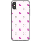 Simple Dog and Bone Pattern I Phone Case (Pink)