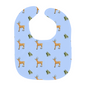 Deer and Trees Baby Bib - Sky Blue