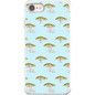 Elephant and Trees Pattern  iPhone Case (Blue)