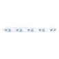 Cat and Fish Pattern Infant Headband (White)