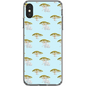 Elephant and Trees Pattern  iPhone Case (Blue)