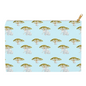 Elephants and Trees Pattern Accessory Pouch (Blue)