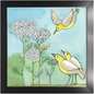 Yarrow and Yellow Birds Framed Print