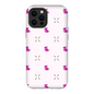 Simple Dog and Bone Pattern I Phone Case (Pink)