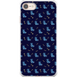 Simple Dog and Bone Pattern I Phone Case (Dark Blue)