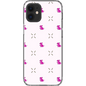 Simple Dog and Bone Pattern I Phone Case (Pink)