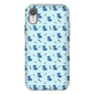 Simple Dog and Bone Pattern I Phone Case (Blue)