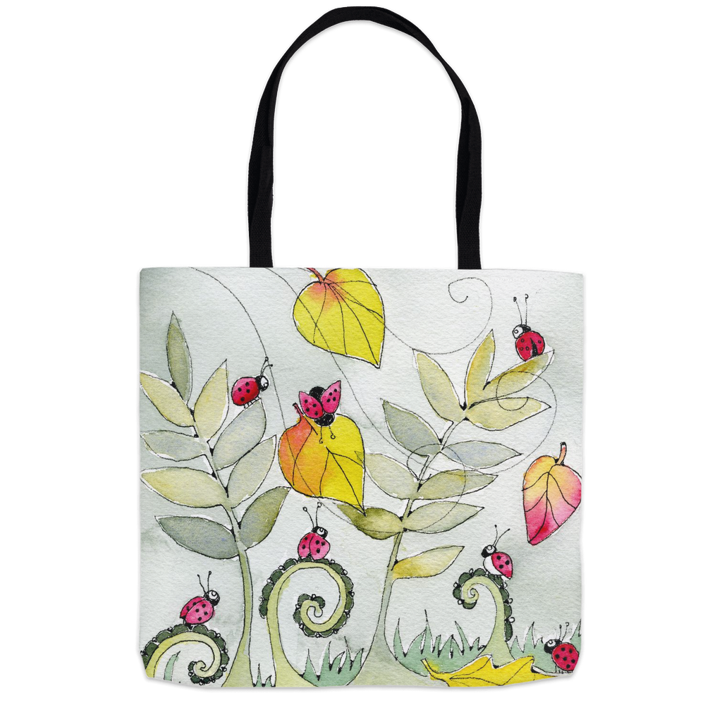 Ladybugs and Leaves Tote Bag