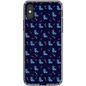 Simple Dog and Bone Pattern I Phone Case (Dark Blue)