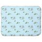 Cats  and Fish Pattern Baby Sherpa Blanket (Blue)