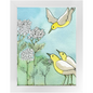 Yarrow and Yellow Birds Framed Print