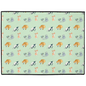 Cats Pattern Floor Mat (Green)