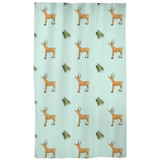 Deer and Trees Pattern (green)