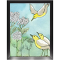 Yarrow and Yellow Birds Framed Print