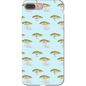 Elephant and Trees Pattern  iPhone Case (Blue)