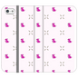 Simple Dog and Bone Pattern I Phone Case (Pink)